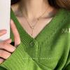 Fashion Design Bow Necklace Female Collarbone Chain Temperament Sweet Early Spring Choker Neck Chain