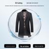 ROMON Men's Mid-Length Wool Blend Coat with Removable Down Liner