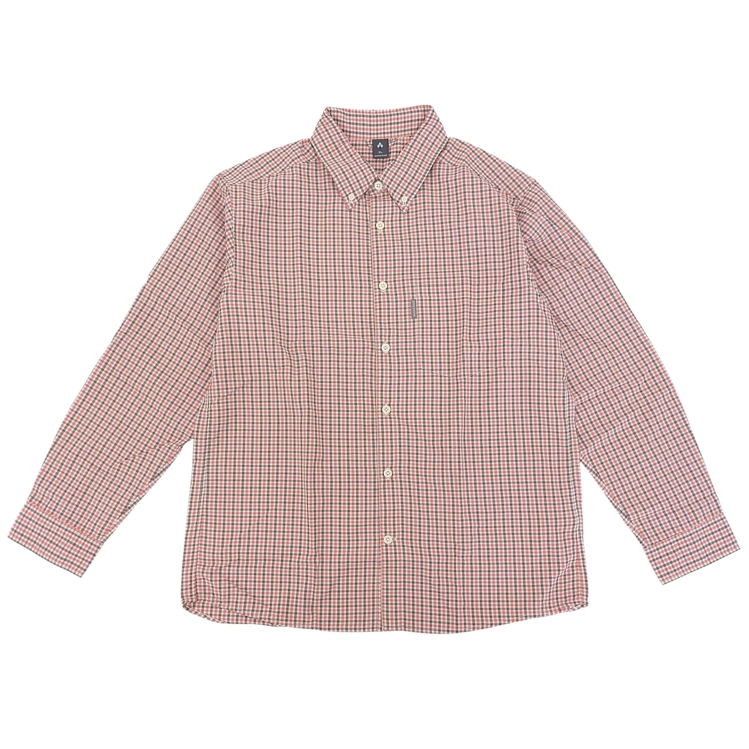 montbell wic. dry touch long sleeve shirt men s button-down shirt wine red xl 1114547 вино красного