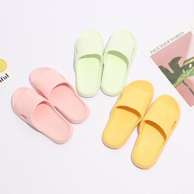 Home Slippers Women's 2024 Summer New Fashion Couples Bathroom Soft Bottom Anti-Slip Wear-resisting Beach Casual Sandals Women