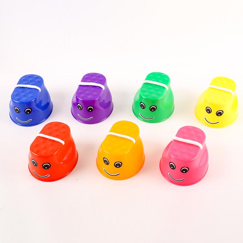 Kindergarten Stilts Smiling Face Balance Toys for Children - Sensory Integration Training Equipment