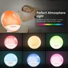 Smart Wake-Up Light Weekday Alarm Clock With 7 Colors Wall Electronic Watch Digital  Moment Bedroom Decoration Table Desk