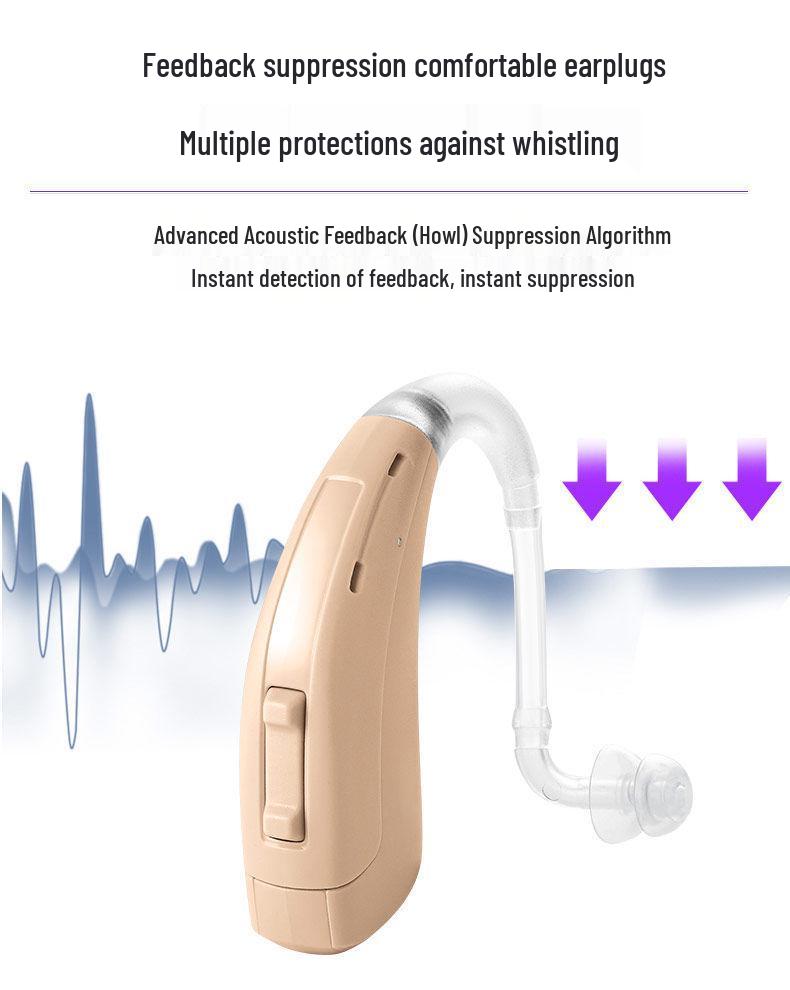 Smart Noise-Reducing Digital BTE Hearing Aid for Elderly - High Power Lisheng