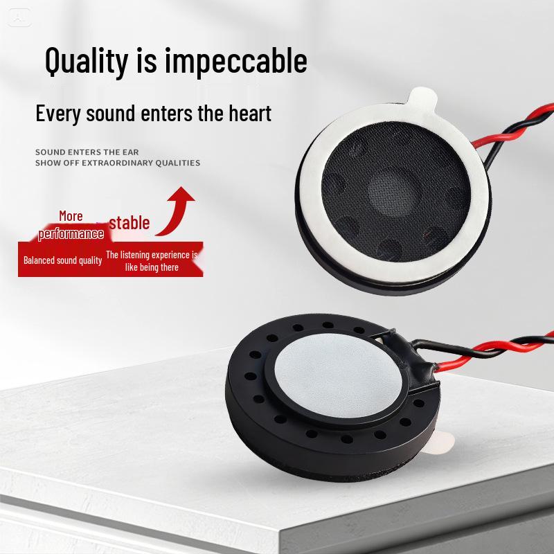 JingGeYuan 20mm Round Plastic Magnet Wired 8 Ohm 1W Security Lock Speaker