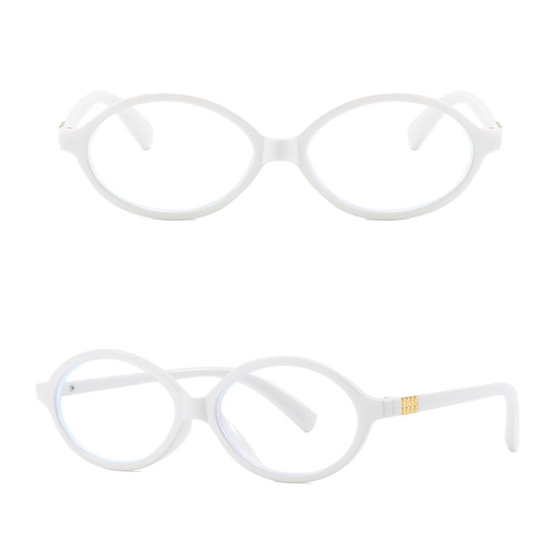 Y2K Retro Oval Frame Anti Blue Light Women's Glasses Sweet Cool Spicy Girl Fashion Leopard Pattern Decorative Glasses