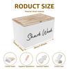 Wood Desktop Tampon Storage Box with Lid High-Capacity Household women's product Organiser for Bathroom Hostel Office