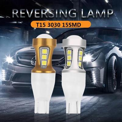 1pc W16W LED 912 921 T15 LED Bulbs 15SMD 3030 Chips 920 Lamp Car Backup Reverse Lights Super Bright 6500K 12V Auto Lamp