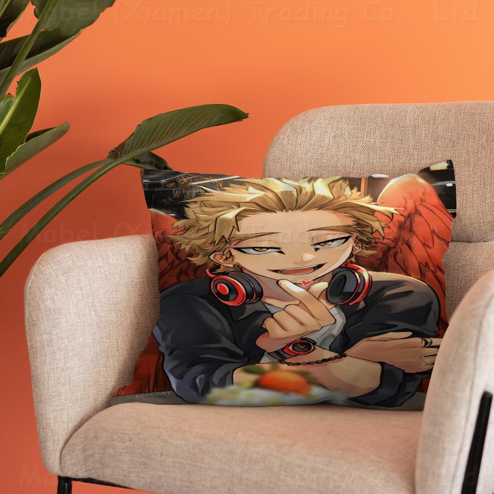 Anime My Hero Academia Hawks Cushion Cover Pillow Cover Decor Pillowcase Printed Cushion Case for Couch