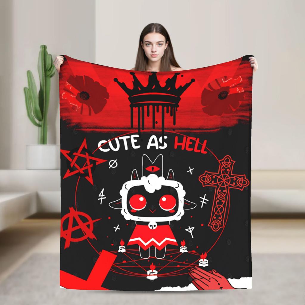 Cult of the Lamb Warm Soft Blankets Picnic Plush Throw Blanket Fashion Home Decor Flannel Bedspread Sofa Bed Cover