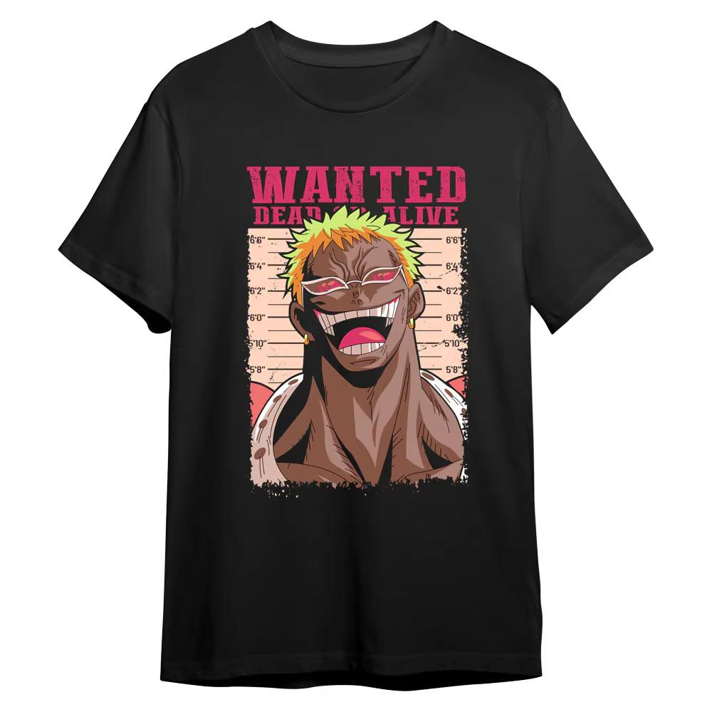 One Piece Japanese-style Trendy Cartoon Print Short-sleeved T-shirt Comfortable and Casual Suitable