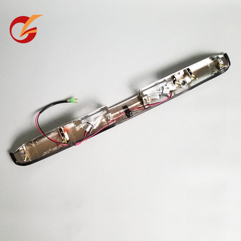 Utilisation pour Toyota Hiace Commuter Quantum modèle 2005-2018 Garniture de hayon Couvercle de poignée de porte arrière Chrome avec éclairage Lampe de plaque d'immatriculation