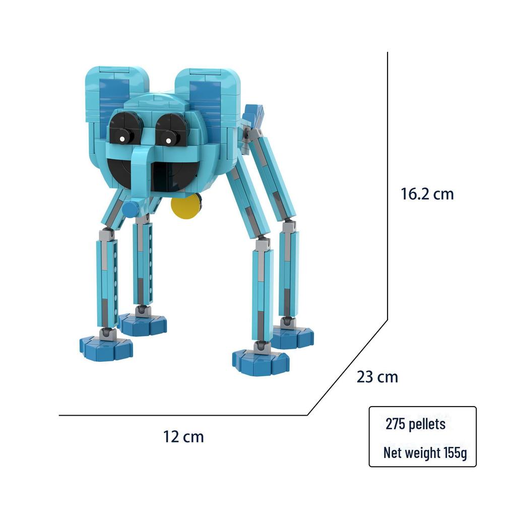 Poppy3 Smiling Critters: Sleepy Cat Building Blocks