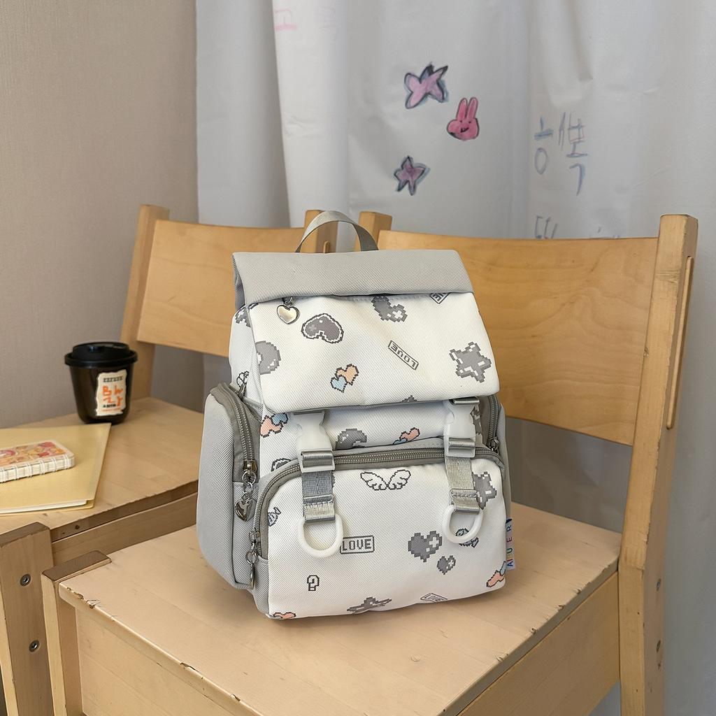Schoolbag Mini Backpack 1011 New Korean Edition Fashion College Style Casual ins Niche Premium Sense Travel Small Backpack