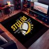 1pc Pittsburgh Steelers Print Area Rug - Soft,Washable Non-Slip Indoor Mat for Office Chairs,Living Room,Home Office Decorative Rug