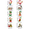 Christmas Door Hanging Banner Santa Claus Snowman Elk paper Couplet Navidad Merry Christmas Decoration Xmas Home Ornaments Noel