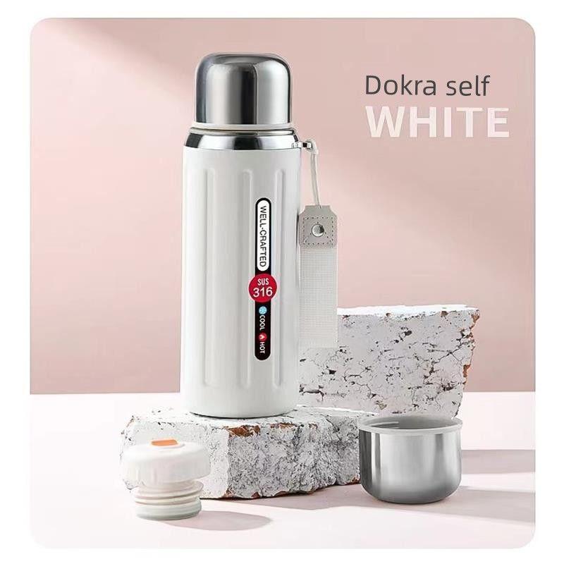 Good-looking Large Capacity Vacuum Cup 316 Stainless Steel Food Grade Water Cup Sports Kettle Portable Men and Women Car