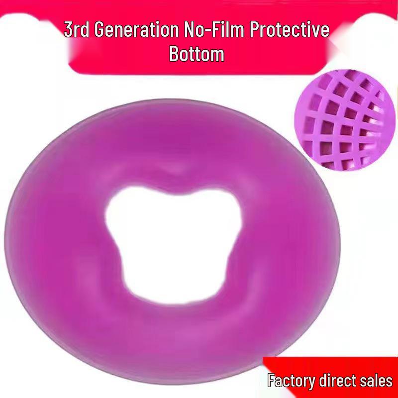 Silicone Face Down Pillow - Round Massage Cushion for Salon
