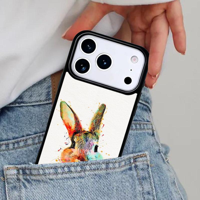 Bunny Rabbits Soft Phone Case for iPhone 16e 15 14 13 12 17 Pro Max Plus Air 17pro Cover Coque