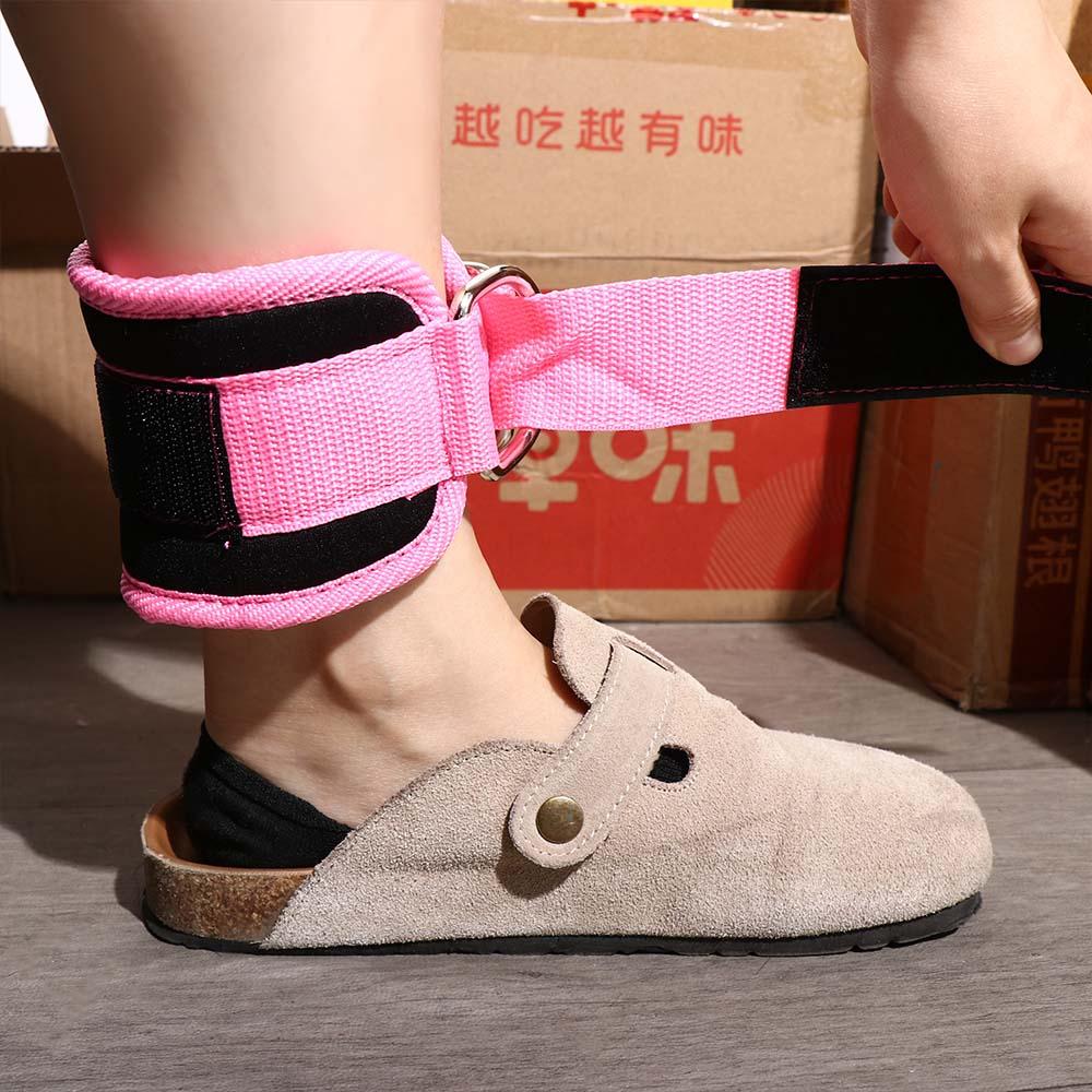 Ankle Straps Cable Ankle Straps Gym Workouts Leg Strength Trainer Double D-Ring Ankle Cuffs