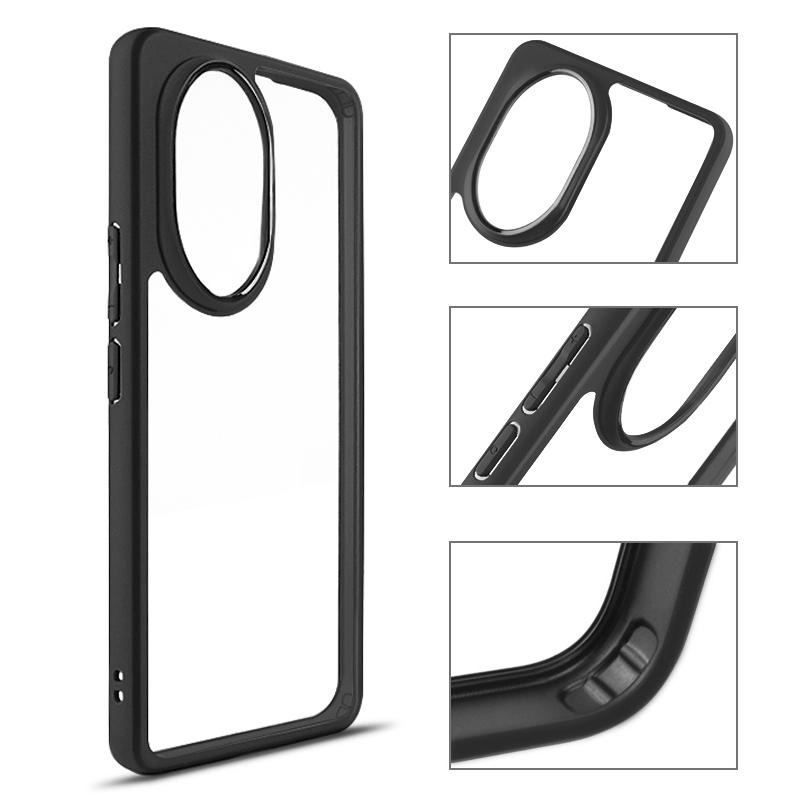 

For Honor 200 Pro 5G Case PC+TPU Transparent Protective Phone Cover A