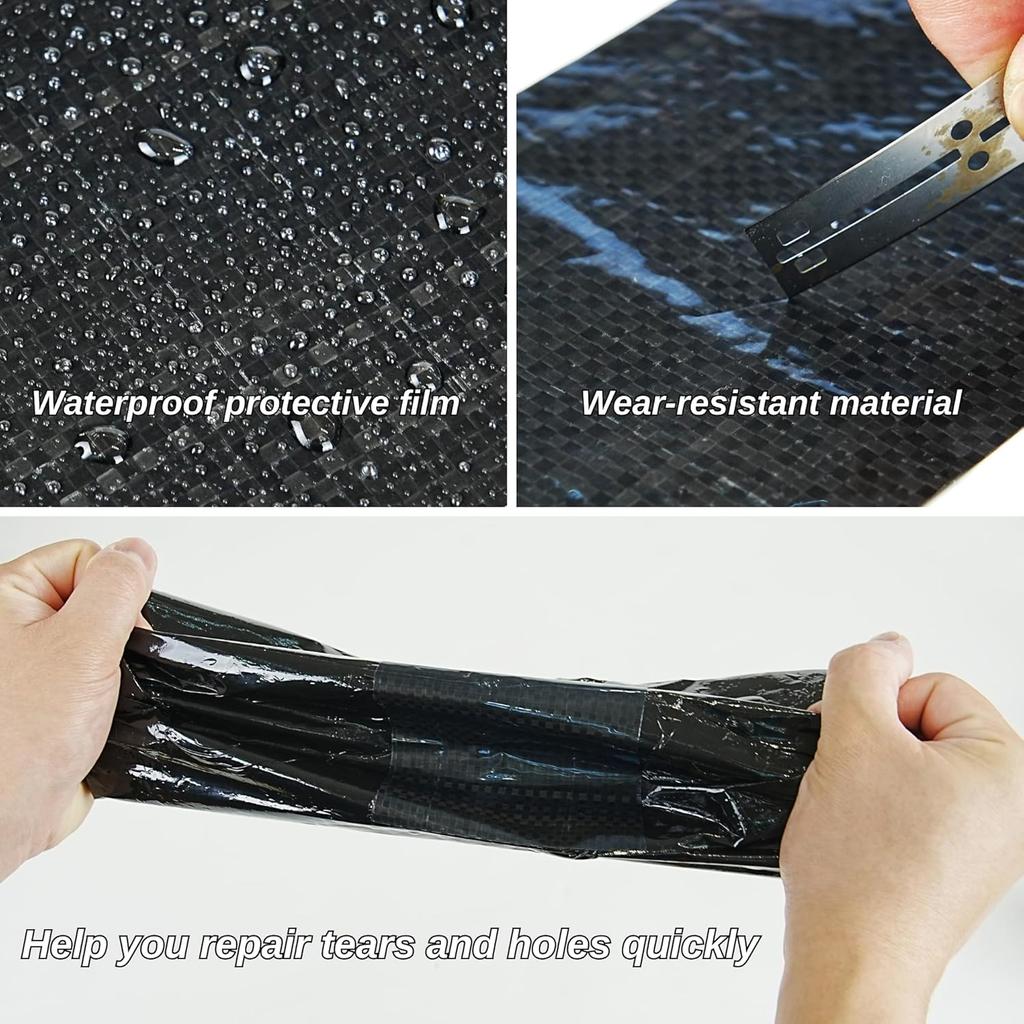 CHUANGSEED RV Underbelly Tape Flexible Waterproof Fabric Repair Tape, Thick Sealing Patch For Mobile Home Belly, Camper, Travel Trailer, Permanent