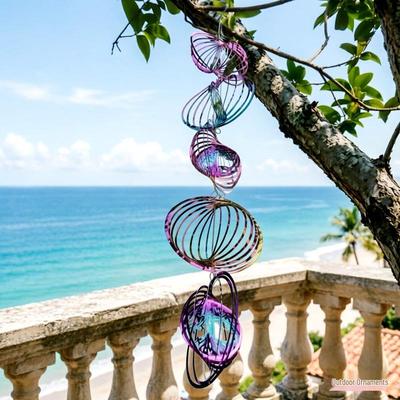 3D-Drehender Windspiel-Glockenspiel aus Edelstahl für das Frühlingsfest Gartendekoration