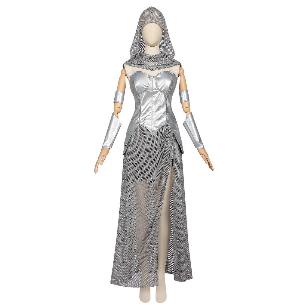 Medieval new imitation chain mail women's suit knight armor retro cos costume halloween stage costume