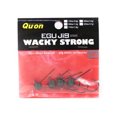 Jackson Jig Head Egu Jig Wacky Strong 5/pacote tamanho 4, 5/64 oz (8315)
