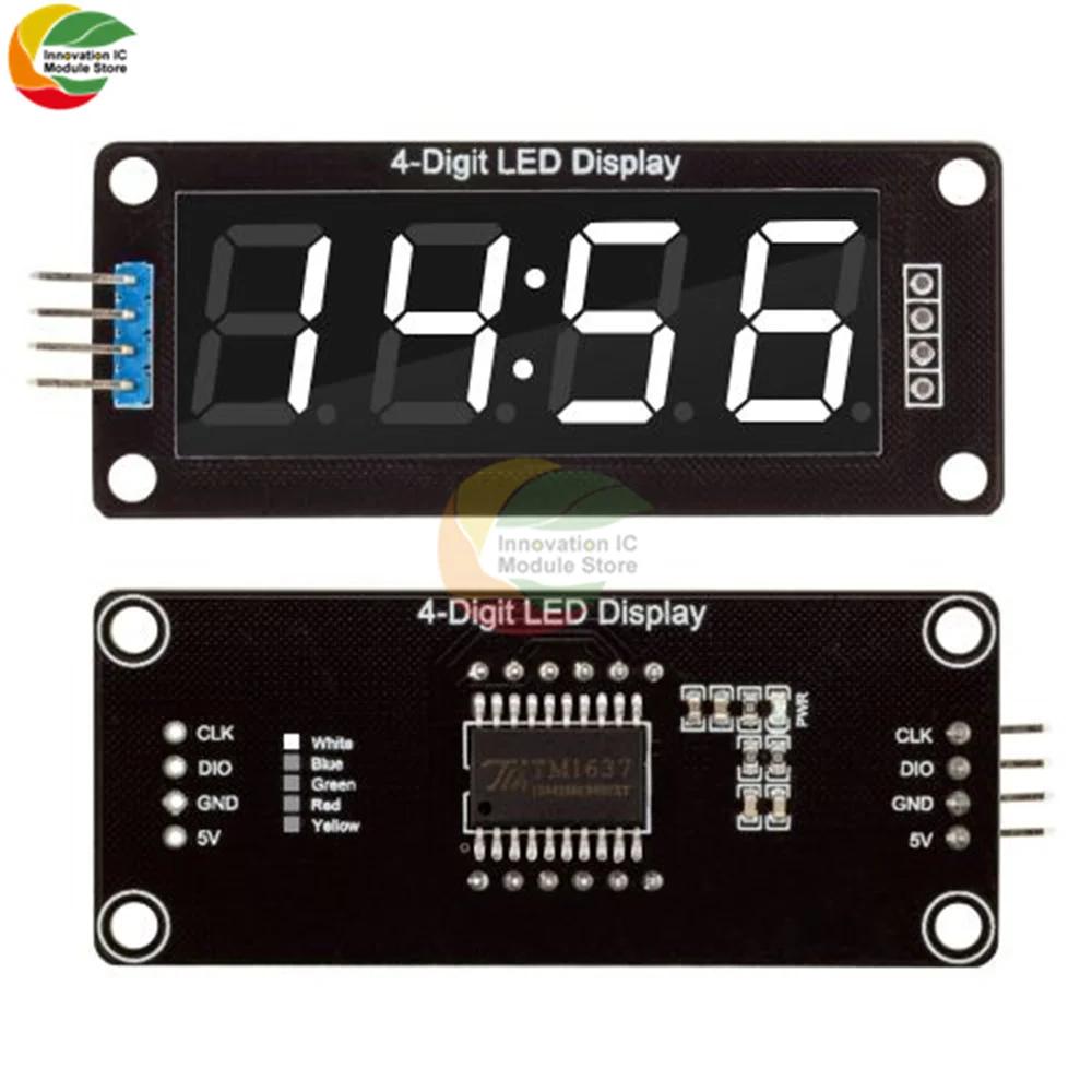 TM1637 Clock Module 4-digit LED 0.36" 0.56" Display Tube 7-segment LED Display Clock Dual Dot Module 0.36" 0.56 Inch Arduino