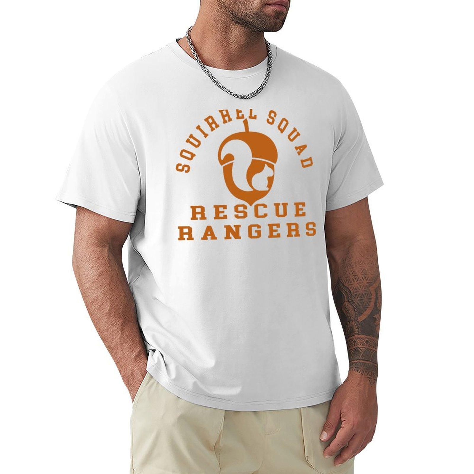 Squirrel Squad Rescue Rangers TShirt quickdrying funny shirt cotton workout shirts for men S