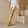 Aishang Trendy 2025 New Waterproof Platform Over the Knee Dance Boots Size
