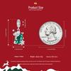 Yinziyun Weihnachtsbär Halskette für Damen, Leichter Luxus s925 Sterlingsilber Glücksbringer Schlüsselbeinkette