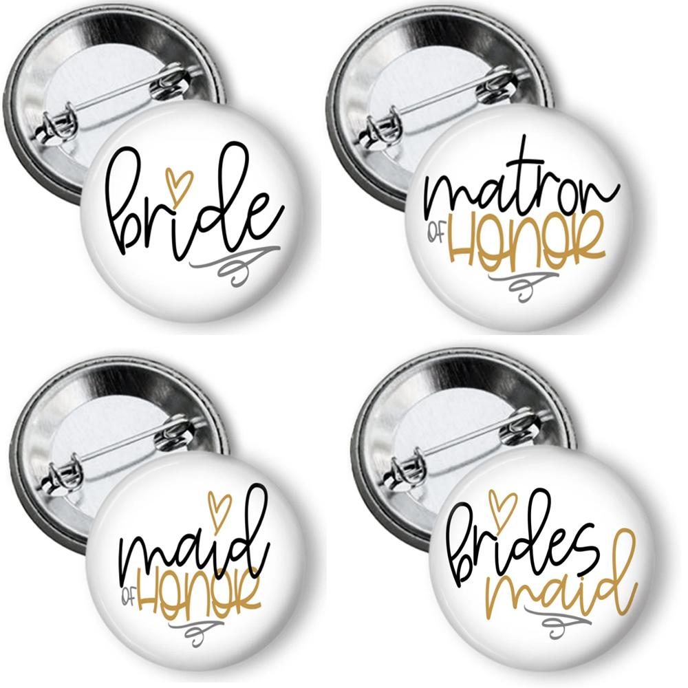 Bachelorette Party Favor Pins for Bridal Shower Wedding Party Gifts and Bride To Be Celebrations Junior Bridesmaid Button