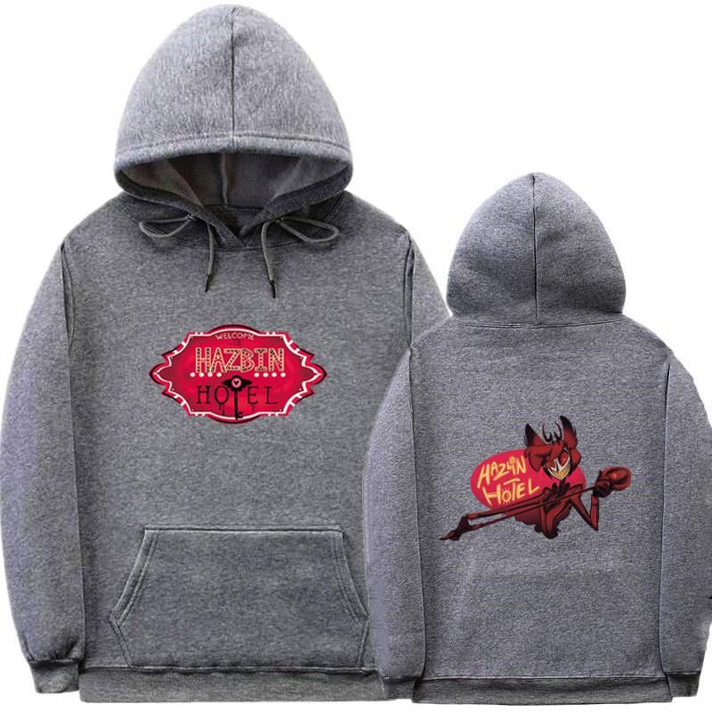 Hazbin Hotel Hoodie Unisex Oversized Cotton Sweatshirt Casual Wear