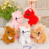 Cute Simulation Pony Pendant Plush Toy Doll Pony Doll Girl Bag Keychain Doll
