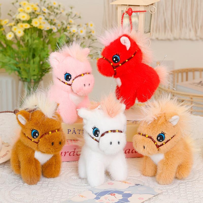 Pilot Panda Plush Keychain Student School Bag Backpack Pendant Doll Machine Pendant Delicate Bag Jewelry