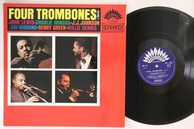 LP Record JOHN LEWIS, CHARLIE MINGUS, J.J. JO - Four Trombones Volume 2 30AM6058 AMERICA France Jazz Used