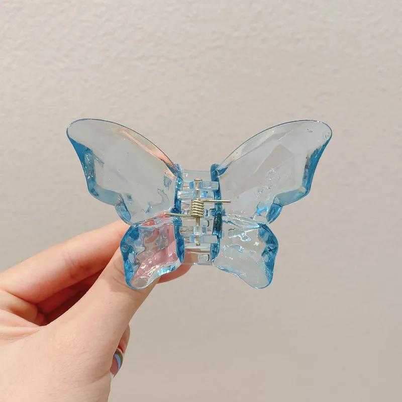 New Fairy Butterfly Hair Claw Acetate Crab Hair Clip Summer Sweet Princess Shark Clip for Women Girl Hairpin Hair Accessories