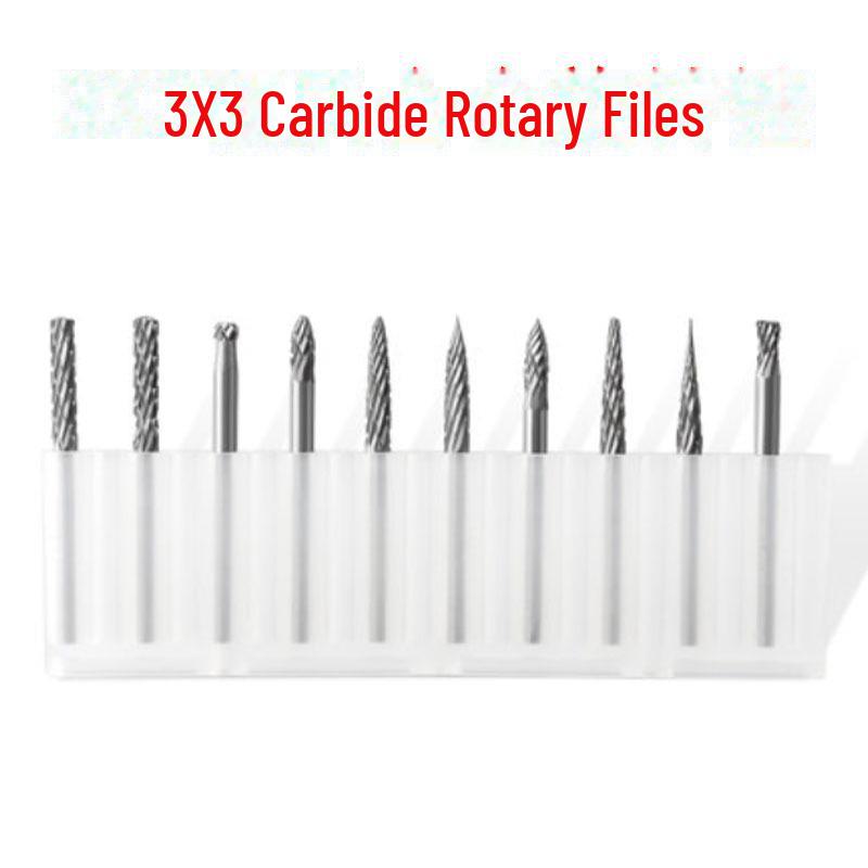 3mmX6 Tungsten Steel Carbide Rotary File for Electric Grinding - Small Metal Grinding Head