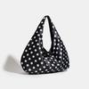 Korean Style Polka Dot Canvas Tote: Literary Shoulder Bag for Female Students