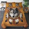 3D Wolf Space Duvet Cover Tiger Lion Animal Pattern Bedding Set Light And Dark Meet Wolf Moon Comforter Cover With Pillowcases