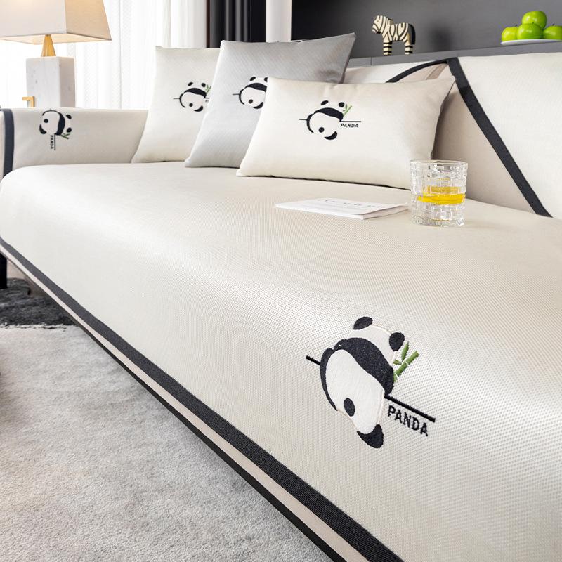 New Cartoon Ice Silk Sofa Cushion Summer Mat Seat Cushion Non-Slip Leather Sofa Cover Summer Cover Cloth Towel