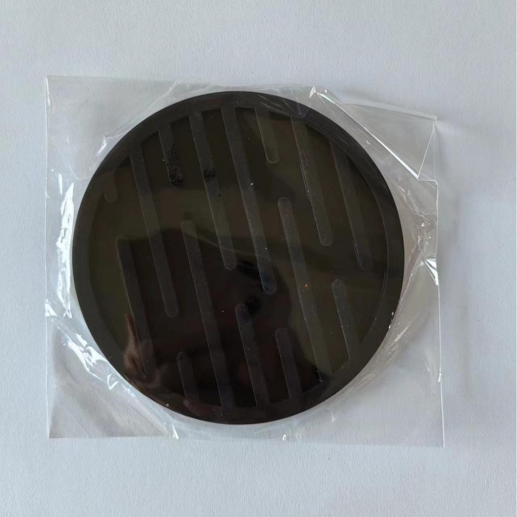 Round Silicone Coaster Striped Water-draining Coasters Anti-slip Heat-insulating Coaster Heat-resistant Coffee Beverage Coaster