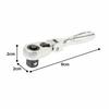 TONE Compact Short Swing Ratchet Handle (Hold Type) RH3FCHS Drive Angle 9.5mm (3/8")