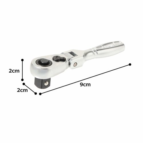 TONE Compact Short Swing Ratchet Handle (Hold Type) RH3FCHS Drive Angle 9.5mm (3/8")