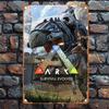 Ark Survival Evolved Metal Sign 8x12 Inch Retro Wall Art Durable Aluminum Home Decor Gift for Gamers