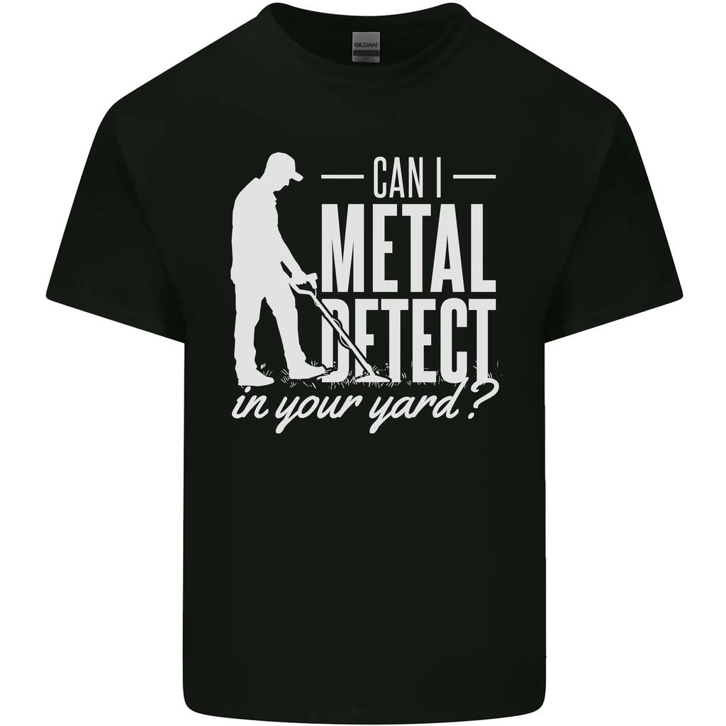 Can I Metal Detect In Your Yard Detecting Kids T-Shirt Childrens