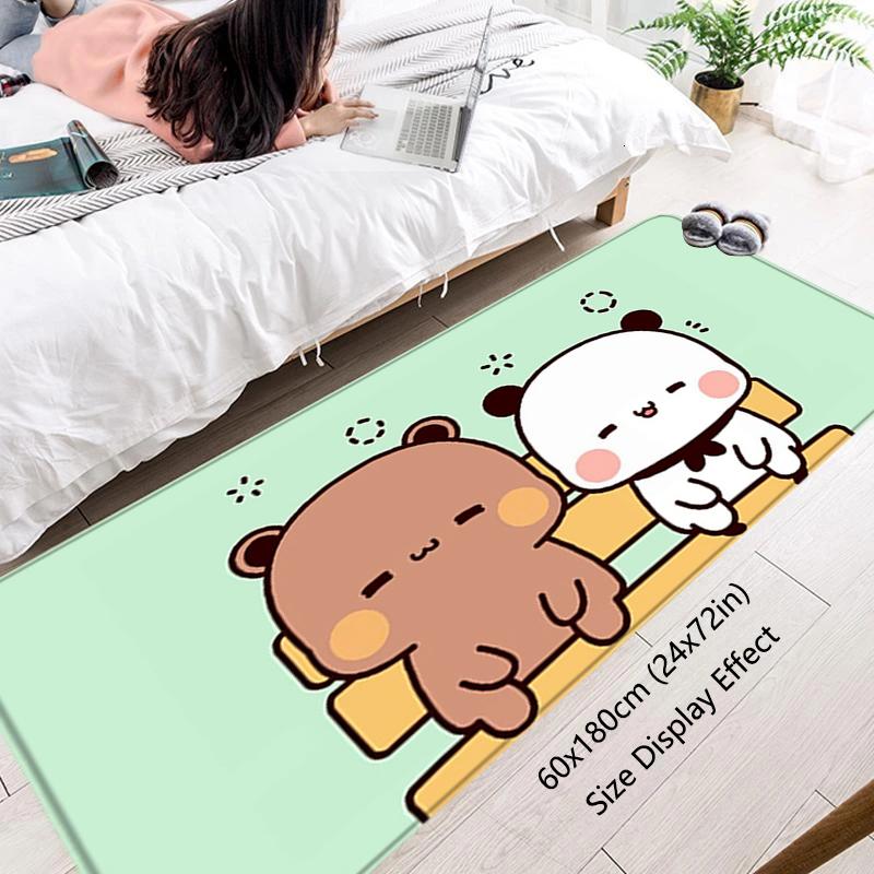 Living Room Rugs Foot Carpets Bubu Dudu Entrance Doormat Kawaii Rug Floor Mats Carpet Anti Slip Mat Home Kitchen Hallway Decor