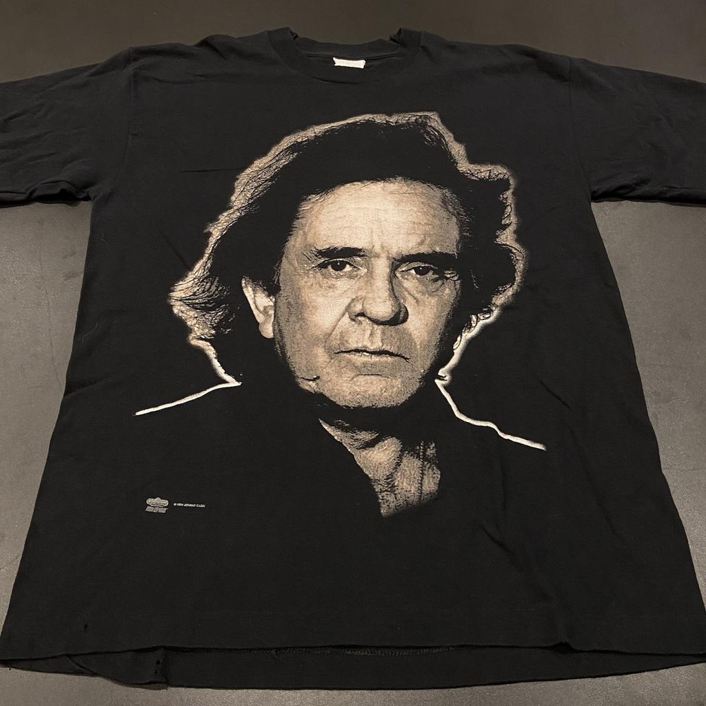 Vintage Johnny Cash T Shirt Men’s Large 90s Single Stitch 1997 Rockabilly Rare