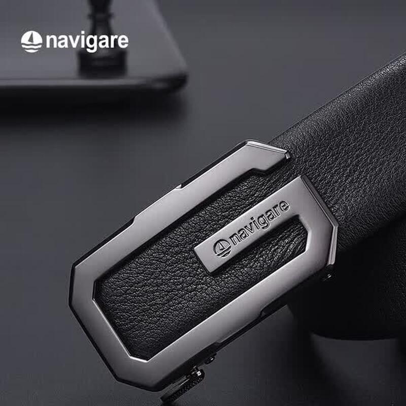 Navigare Men's Automatic Buckle Leather Belt